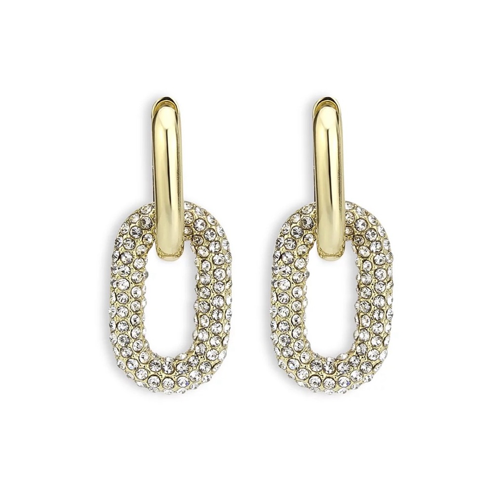 Aqua Gold and Silver Sparkle Earrings